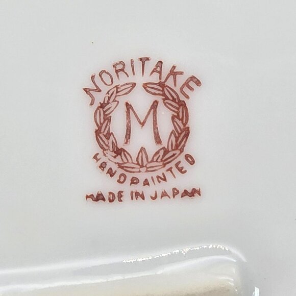 Noritake Morimura Oval Plate Hand Painted Porcelain Tray Floral Design JE296 - Picture 10 of 10